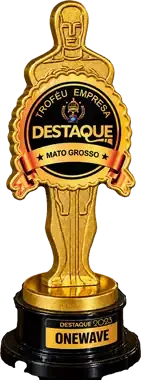 Troféu Empresa Destaque Mato Grosso 2023 conquistado pela One Wave